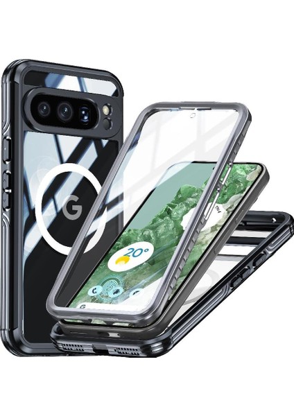 Google Pixel 9 Pro Xl Pet Koruyucu Film Için Miracase Manyetik Kılıf (Yurt Dışından)
