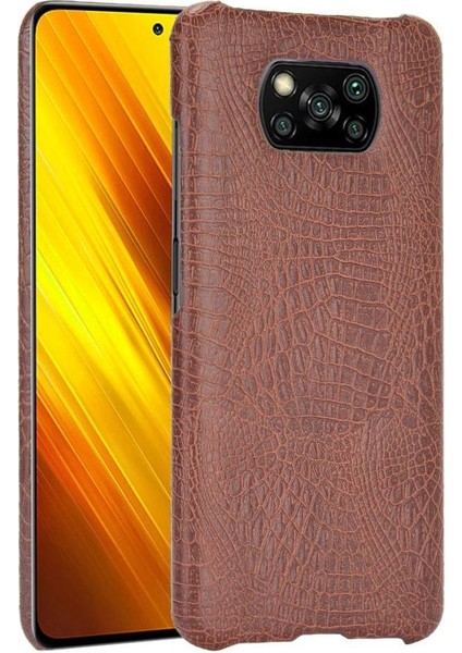 Şık Klasik Durumda Xiaomi Poco X3 Nfc Klasik Timsah Moda Anti (Yurt Dışından)