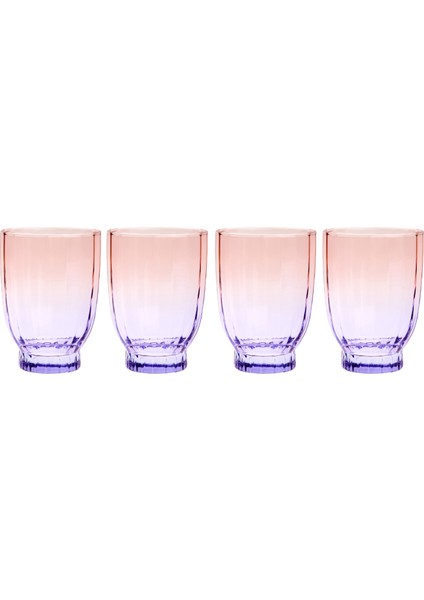 Elite 4'lü Meşrubat Bardağı - Mor - 320 ml