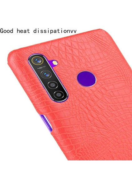 Realme Q/realme 5 Pro Uyumluluk Klasik Kapak Için Şık Klasik Kılıf (Yurt Dışından)