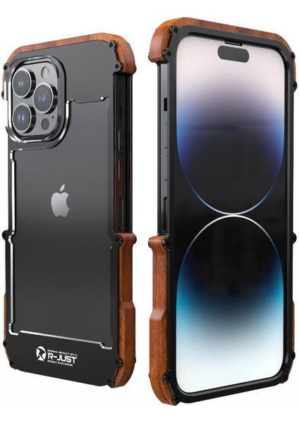 IPhone 14 Için Kılıf Artı, Damla Koruma Alüminyum Metal Ahşap Tampon Çerçeve (Yurt Dışından) fiyatları