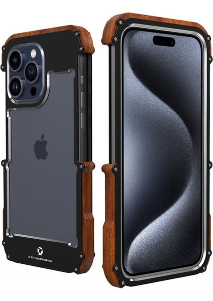 IPhone 15 Için Kılıf, Damla Koruma Alüminyum Metal Ahşap Tampon Çerçeve Kapak (Yurt Dışından) fiyatları