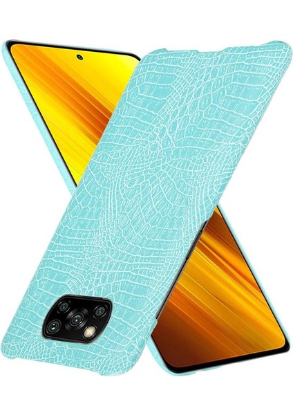 Şık Klasik Durumda Xiaomi Poco X3 Nfc Klasik Timsah Moda Anti (Yurt Dışından)