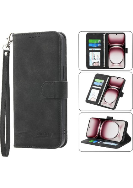Oppo Oppo 12 Pro 5g Premium Bileklik Kart Yuvaları Nakit Cep Için Flip Case (Yurt Dışından)