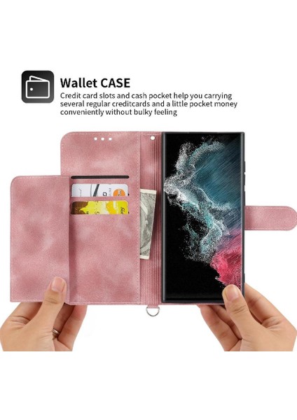 Samsung Galaxy S22 Ultra Bileklik Çoklu Kredi Kartı Için Flip Case (Yurt Dışından) fırsatları