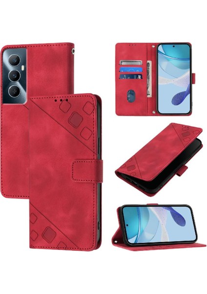 Realme C65 4g Manyetik Deri Cüzdan Kapak Çevirin Kart Tutucu (Yurt Dışından)