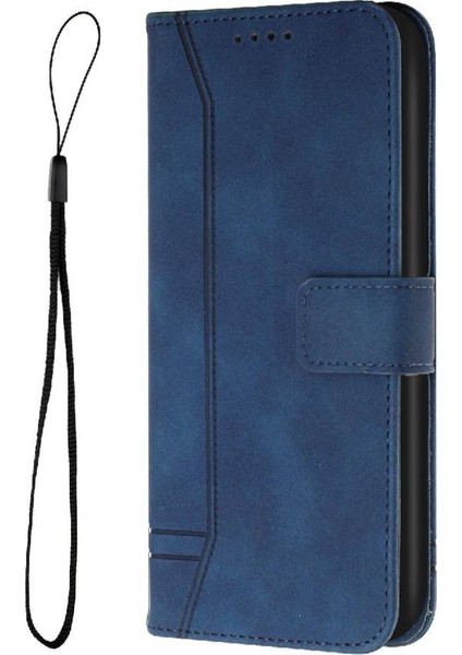 Realme 12 Pro Artı Flip Folio Cüzdan Için Telefon Kılıfı El Kayışı Kart Yuvaları (Yurt Dışından)