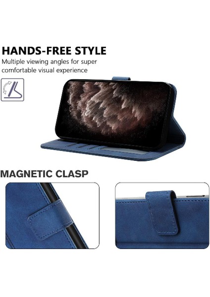 Realme 12 Pro Artı Flip Folio Cüzdan Için Telefon Kılıfı El Kayışı Kart Yuvaları (Yurt Dışından)