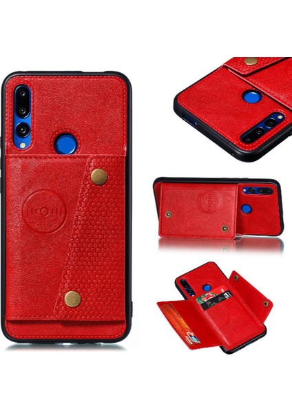 Cüzdan Kılıf Için Huawei P Akıllı Z Buit Demir Cüzdan Kılıf Darbeye Kart (Yurt Dışından)