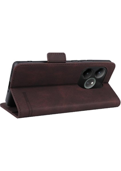 Toka Manyetik ile Realme Gt 6t Kickstand Kart Tutucu Için Flip Case (Yurt Dışından)