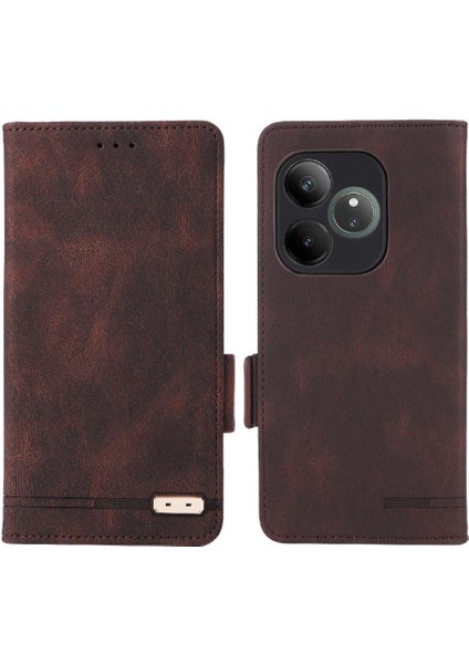 Toka Manyetik ile Realme Gt 6t Kickstand Kart Tutucu Için Flip Case (Yurt Dışından)