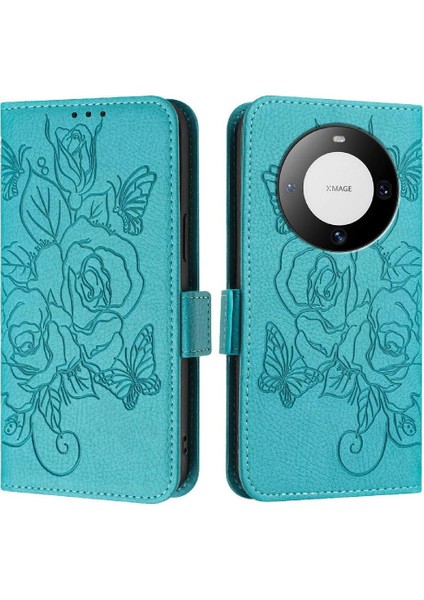 Kredi Kartı Yuvası ile Huawei Mate 60 Için Kılıf Pu Deri Manyetik Cüzdan (Yurt Dışından) indirimleri