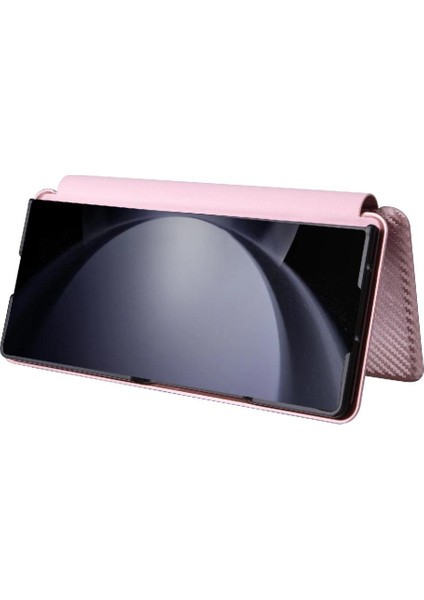 Samsung Galaxy Z Için Flip Case Kart Tutucu Kickstand Fiber ile 6 5g Kat (Yurt Dışından)