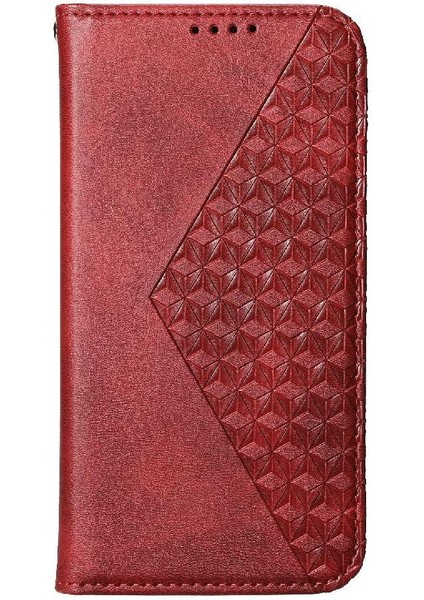 Xiaomi Redmi Için Flip Case 13 4g Cüzdan El Kayışı Günlük Kullanım Eşkenar Dörtgen Şekli (Yurt Dışından)