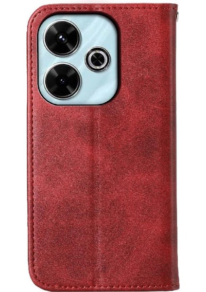 Xiaomi Redmi Için Flip Case 13 4g Cüzdan El Kayışı Günlük Kullanım Eşkenar Dörtgen Şekli (Yurt Dışından)