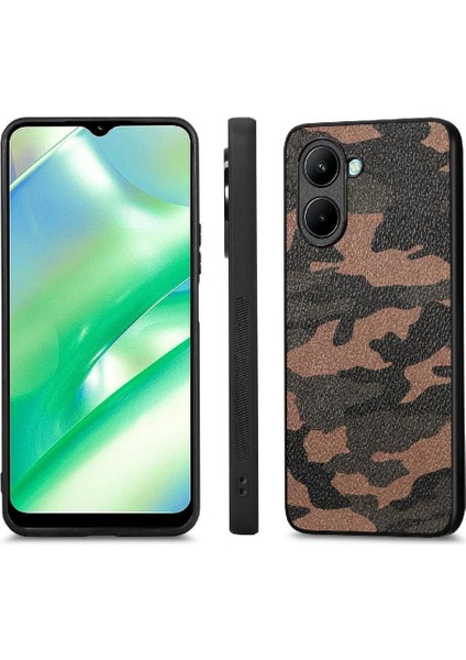 Realme C33 Hafif Anti Damla Kablosuz Şarj Özgürlüğü Camo Için Kılıf (Yurt Dışından)
