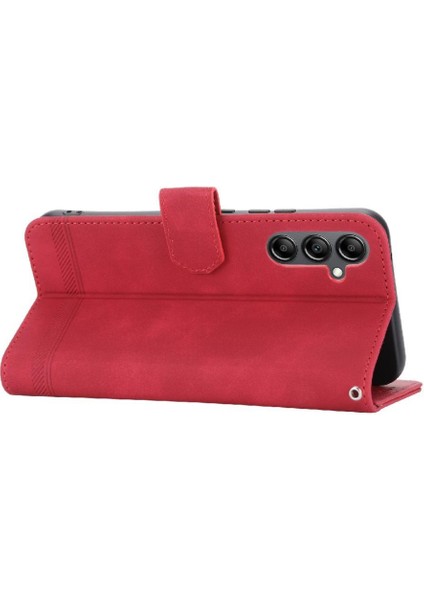 Samsung Galaxy A34 Manyetik Kapatma Premium Kart Yuvaları Nakit Için Flip Case (Yurt Dışından)