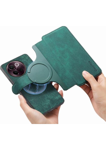 Vıvo V40 Lite Için Flip Case Retro Kart Standı Cüzdan Mıknatıs Koruyucu (Yurt Dışından) modelleri