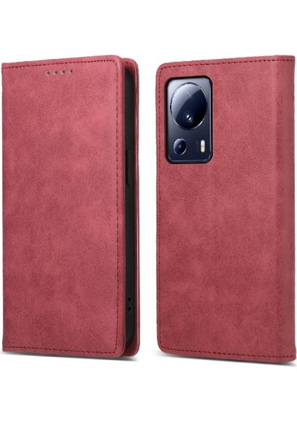 Xiaomi 13 Lite Tpu Darbeye Kickstand Kart Yuvası Iş Için Flip Case (Yurt Dışından)