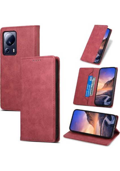 Xiaomi 13 Lite Tpu Darbeye Kickstand Kart Yuvası Iş Için Flip Case (Yurt Dışından) indirimleri