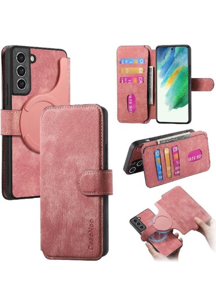 Samsung Galaxy S21 Fe Için Flip Case Kart Standı Cüzdan Retro Mıknatıs (Yurt Dışından)