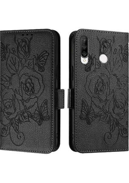 Kredi Kartı Yuvası Pu Deri ile Huawei P30 Lite Manyetik Cüzdan Için Kılıf (Yurt Dışından) indirimleri