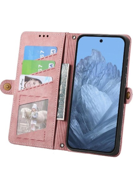 Google Piksel 9 Pro Xl Flip Kapak Için Flip Case Darbeye Basit Iş (Yurt Dışından)