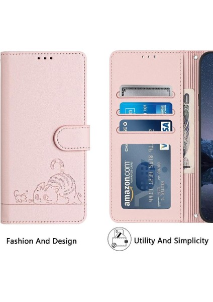 Huawei P Akıllı 2019 Kart Yuvası Tutucu Için Kickstand Cüzdan Kapak Çevirin (Yurt Dışından)