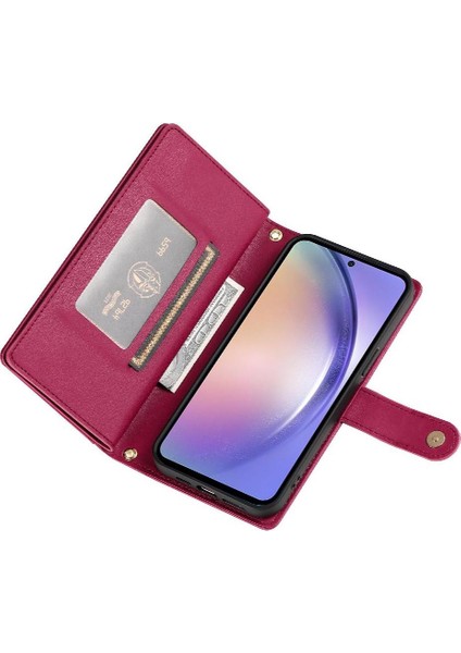 Samsung Galaxy A54 5g Bilek Kayışı Cüzdan Bölmesi Kartı Için Flip Case (Yurt Dışından) indirimleri