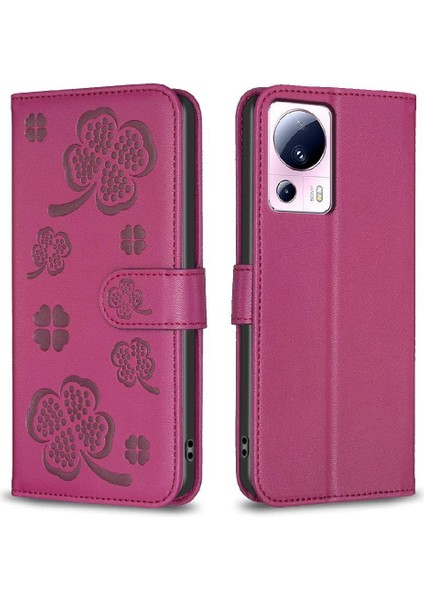Xiaomi 13 Lite 5g Için Flip Case Cüzdan Çok Renkli Pu Deri Yonca Kartı (Yurt Dışından) indirimleri