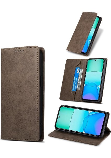 Xiaomi Poco M6 Pro Tpu Kart Yuvası Için Flip Case Darbeye Iş Rahat (Yurt Dışından)