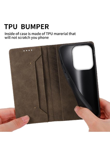 Xiaomi Poco M6 Pro Tpu Kart Yuvası Için Flip Case Darbeye Iş Rahat (Yurt Dışından) modelleri
