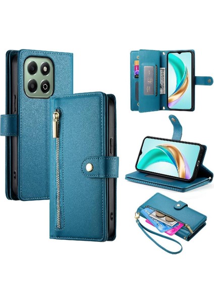Onur X6B Kickstand Cüzdan Bölmesi Bilek Kayışı Kartı Için Flip Case (Yurt Dışından)