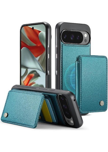 Google Piksel 9 Pro Xl Standı Fonksiyonu Için Kılıf Rfıd Engelleme Ayrılabilir (Yurt Dışından)