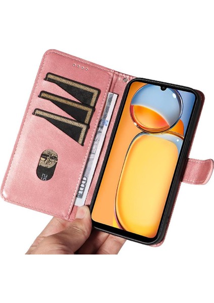 Xiaomi Redmi Için Filp Durumda Kredi Kartı Yuvası ile Pressed 4g Preslenmiş Pu Deri (Yurt Dışından) fırsatları