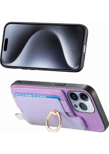 IPhone 15 Için Kılıf Pro Manyetik Halka Standı Tutucu Magsafe Uyumlu (Yurt Dışından)