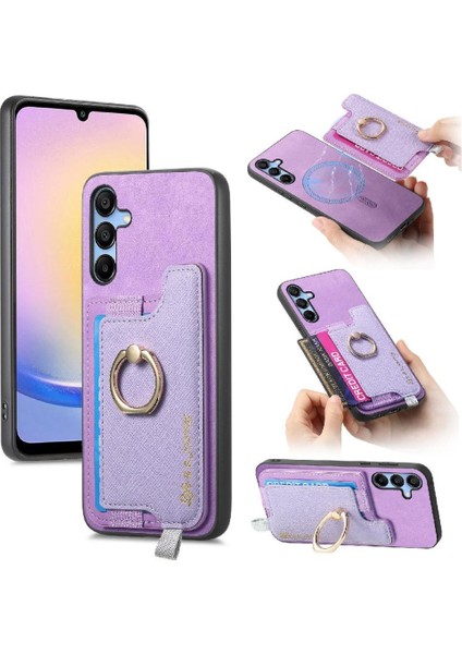 Samsung Galaxy A25 Manyetik Halka Standı Tutucu Magsafe Uyumlu (Yurt Dışından)
