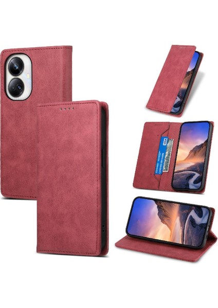 Realme 10 Pro Artı Kart Yuvası Tpu Darbeye Iş Için Flip Case (Yurt Dışından)