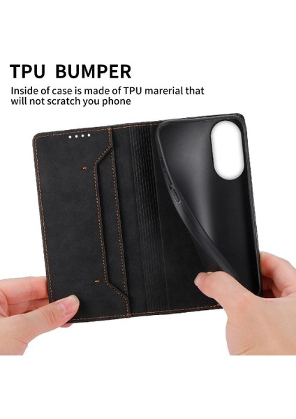 Oppo A78 4g Darbeye Tpu Kickstand Iş Rahat Kart Için Flip Case (Yurt Dışından) indirimleri