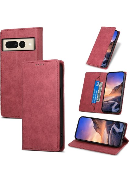 Google Pixel 8 Pro Kickstand Iş Rahat Darbeye Dayanıklı Için Flip Case (Yurt Dışından)