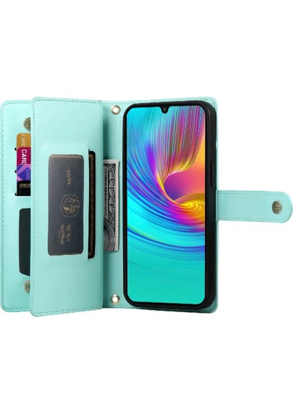 Samsung Galaxy A16 Için Flip Case Standı Crossbody Kayış Iş Cüzdan (Yurt Dışından)