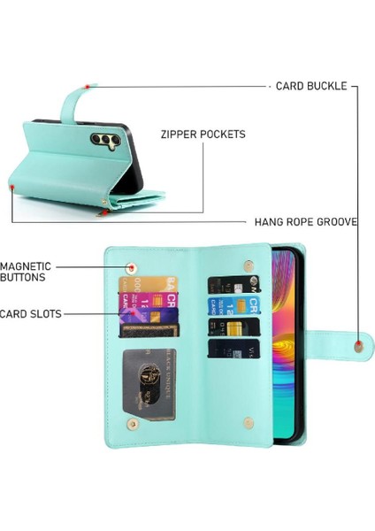 Samsung Galaxy A16 Için Flip Case Standı Crossbody Kayış Iş Cüzdan (Yurt Dışından)