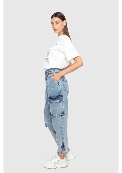 Slogan Yazı Baskılı Işleme Detaylı Oversıze Ekru T-Shirt fiyatları