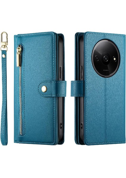 Xiaomi Redmi A3 Için Flip Case Çok Fonksiyonlu Kart Yuvaları Cüzdan Kickstand (Yurt Dışından) modelleri