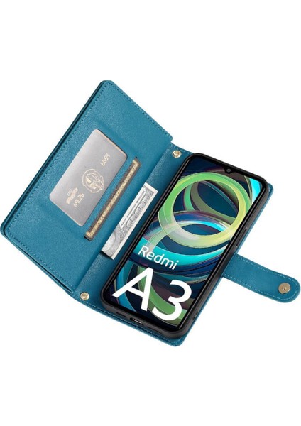 Xiaomi Redmi A3 Için Flip Case Çok Fonksiyonlu Kart Yuvaları Cüzdan Kickstand (Yurt Dışından) indirimleri