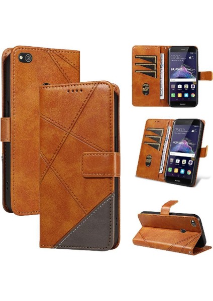 Elmas Dikiş ve Kart Yuvası Deri ile Huawei P9 Lite Için Flip Case (Yurt Dışından) fırsatları