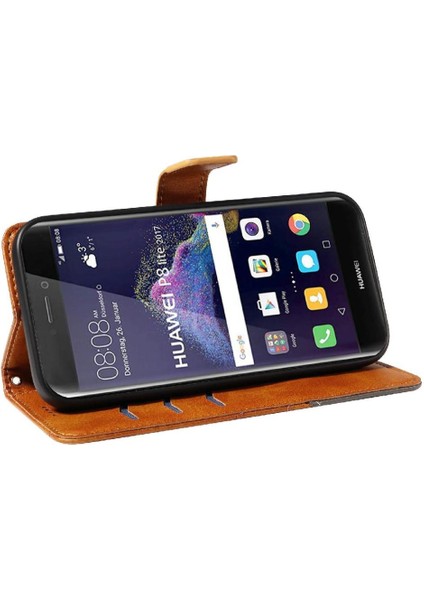 Elmas Dikiş ve Kart Yuvası Deri ile Huawei P9 Lite Için Flip Case (Yurt Dışından) indirimleri