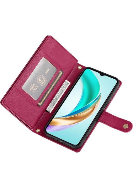 Onur X6B Kickstand Cüzdan Bölmesi Bilek Kayışı Kartı Için Flip Case (Yurt Dışından) fiyatları