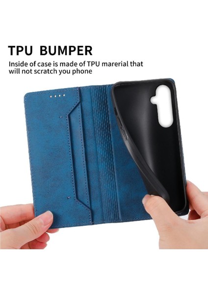 Samsung Galaxy S24 Için Flip Case Kart Yuvası Iş Rahat Tpu Darbeye (Yurt Dışından) indirimleri