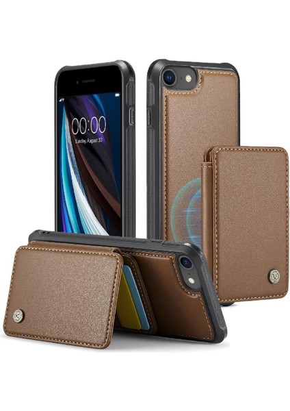 IPhone 7/8 Için Kılıf Ayrılabilir Cüzdan Rfıd Engelleme 2 In 1 Standı (Yurt Dışından)